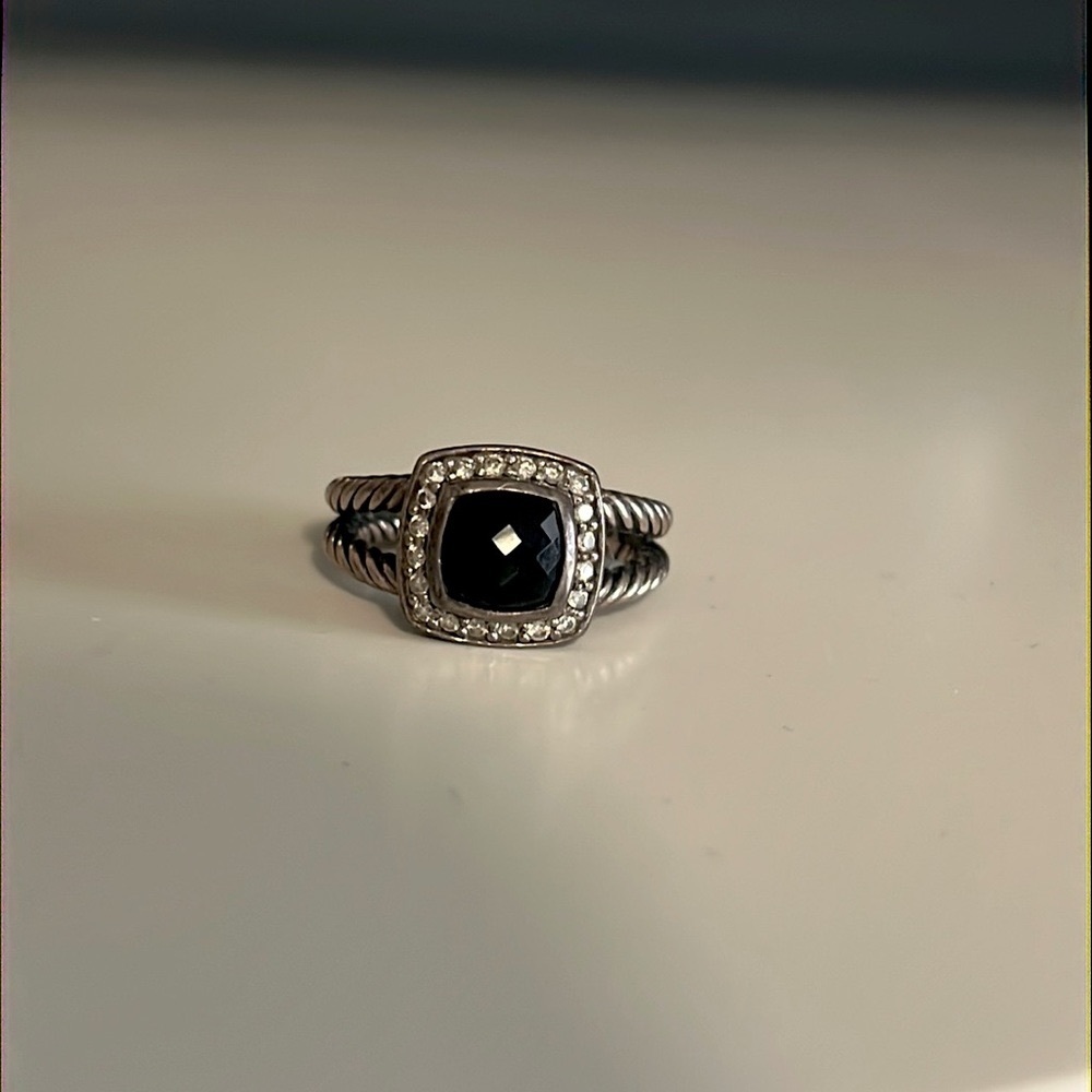 David Yurman Petite Ring with Black